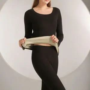 [하프클럽/]상하의 햄라인 기모 여성 내복 세트 따뜻한 보온 겨울