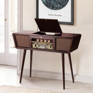 아이이피 i9100V 진공관 올인원 엔틱오디오 턴테이블 블루투스 카세트테이프