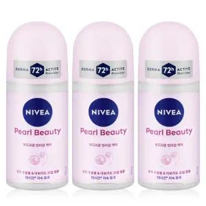 니베아 데오드란트 롤온 펄 앤 뷰티 50ml x 3개