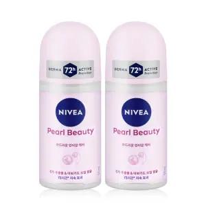 니베아 데오드란트 롤온 펄 앤 뷰티 50ml x 2개