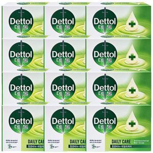 데톨 데일리케어 항균비누 100g 1입 x12개