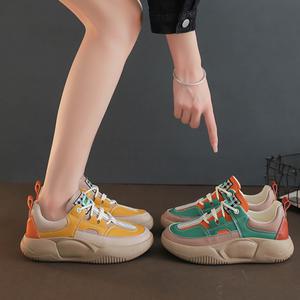 여성 키높이 운동화 스니커즈 4cm 통굽 운동화 슬립온