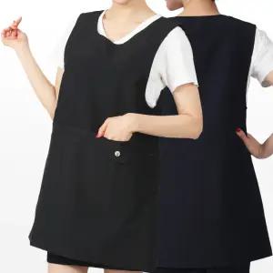 앞치마와가운 로고 인쇄 자수 생활방수 주머니 앞치마 시장 식당 요양보호사 재활병원 단체 AGWAE215