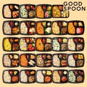 굿스푼 다이어트도시락 24종 12팩/24팩 맛있는 밥 반찬 세트 점심대용 2주 간편 식단