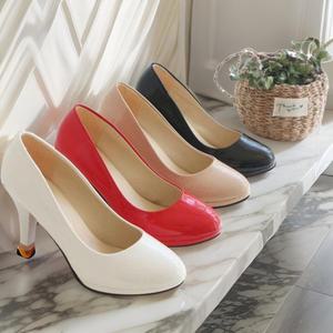 여자 청키 7.5cm 킬힐 가보시 하이힐 구두