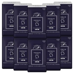 내츄럴코튼 시그니처 안심 흡수 생리대 슈퍼롱 날개형 오버나이트 7개입 10개