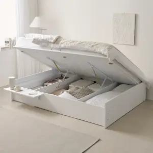 파로마 플루어 리프트업 수납침대 Q 프레임 화이트