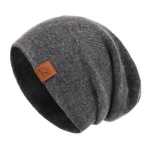 여성용 잭스모노이 슬라우치 니트 비니 겨울 모자 부드러운 따뜻한 리버서블 수갑 해골