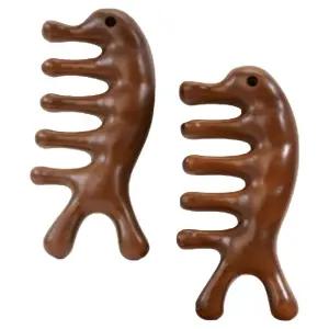 누비엘라 얼굴 두피 괄사 마사지기 11 x 5 cm