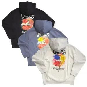 [엄브로] 2025 UQ421CHDO3/기모 로즈그래픽 후드티/BLK(블랙),NBL(블루),WMG(화이트멜란지그레이)