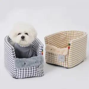 반려동물 애견 차량 카시트 강아지 고양이 콘솔 이동가방 간편설치 켄넬 차량시트