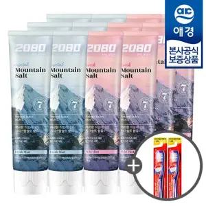 [애경] 2080 퓨어 솔트 치약 150g x12개 (+ 칫솔2입)