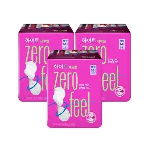 화이트 제로필 날개형, 대형, 14매, 3개