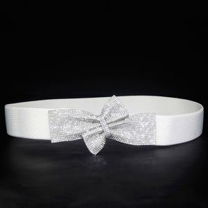 스판벨트 공연 살사 용 라인댄스벨트 라틴 글리터 의상 태슬 레이스 흰색 캐주얼 벨트