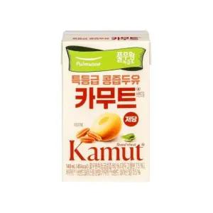 풀무원 특등급 콩즙두유 카무트 (140ml 24개) 저당식단 티타임 손님접대 회사 사무실 팬트리 탕비실 음료
