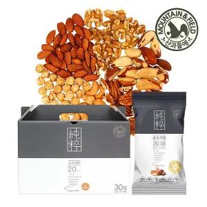 [산과들에] 오직견과 하루견과 순수가온 30봉 견과류 선물세트