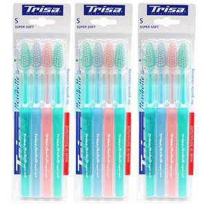 트리사 칫솔 슈퍼소프트 4개입X3개/트리샤/잇몸질환/스위스칫솔