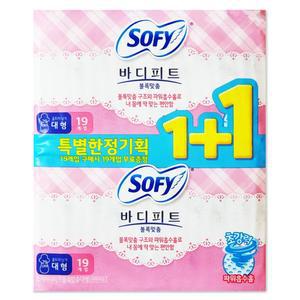 쏘피 바디피트 생리대 볼록맞춤 대형 38개입 X 1개