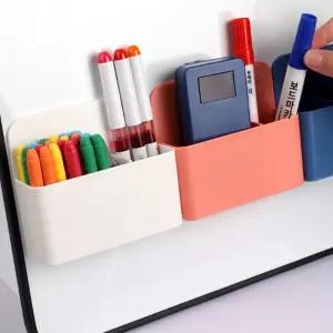 자석 부착형 펜꽂이 냉장고 보드 펜꽂이/냉장고옆수납걸이/자석트레이/자석정리함/냉장고수납함/자석포켓