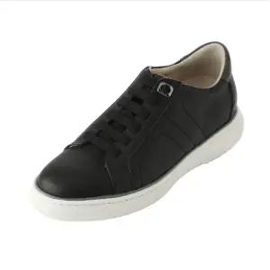 [롯데백화점]엘칸토 남성쿠션 소가죽 콤비 배색 키높이 스니커즈 LCMS53U513 블랙/브라운/아이보리