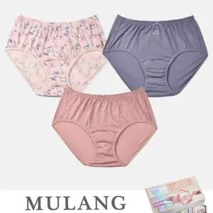 (사이즈:100 | 색상:유색3매입)에티켓 맥시 면소재 요실금 3매입 삼각 팬티전용 중년여성 흡수 기능성 속옷