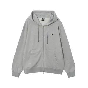 [롯데백화점]캉골 싱글 후드 집업 5143 멜란지그레이