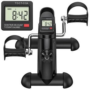 페이어던 미니 운동 자전거, 팔/다리 운동을 위한 언더 데스크 자전거 페달 운동기, 가정/사무실 LCD 화면 디스플레이가 있는 조절 가능한 자기 저항 책상 사이클