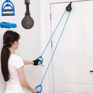 노인 재활 운동 문걸이형 도르래 관절 어깨 재활 운동 기구 헬스 스트레칭 트레이닝 스펀지 튼튼한 돌리기