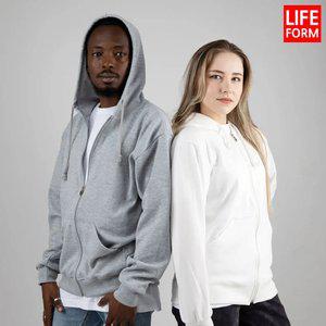 라이프폼 국산 면 코마사 무지티 긴팔 후드집업 후드티