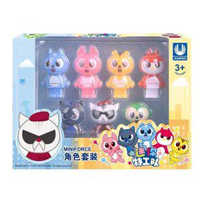 미니특공대 애니멀트론 레인저 피규어 볼트 새미 루시 맥스 리오 재키 로봇 인형 세트