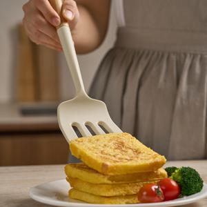 트루쿡 이탈리아산 올리브 실리콘 조리도구 뒤집개, 1개