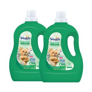 스너글 섬유유연제 그린 스파클 플러스 용기 2L, 2개