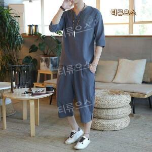 개량한복 7부 여름 30수 삼베 생활한복 삼베옷 반팔 티와 블라우스 한복 티류으스