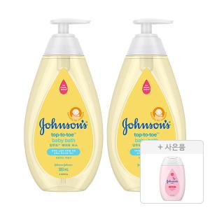 존슨즈 탑투토 바스 500ml, 2개 + 증정(크로션 100ml, 1개)