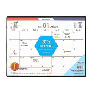 J2K 데스크 캘린더 2026 스케줄 업무 달력 PVC