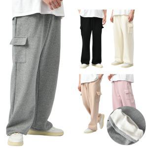 남자 겨울 밍크 기모 2way 카고 와이드 조거 팬츠 밴딩 트레이닝 바지 스판 5컬러 HC3