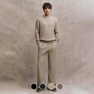 114919 기모 와이드 밴딩 슬랙스