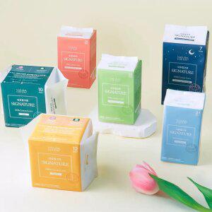 내츄럴코튼 순면 생리대 중형12p 5팩/10팩 외 시그니처 생리대 팬티라이너 입는오버나