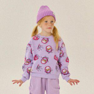 러블리리본하트락맨투맨(바이올렛)