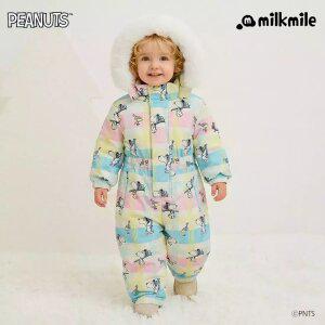 [밀크마일] [피너츠]스누피 우드스톡 겨울놀이스키슈트