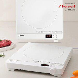 신일 슬림형 1구 인덕션 전기레인지 2000W 급속가열 10단계 온도조절 180분 타이머 터