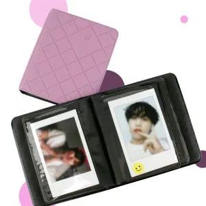 사진감상용 격자무늬커버 다이어리포토북 포토카드바인더 폴라로이드 사진앨범