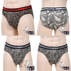 HY 남성 입체 호피무늬 삼각 팬티 3매입 남성삼각팬티