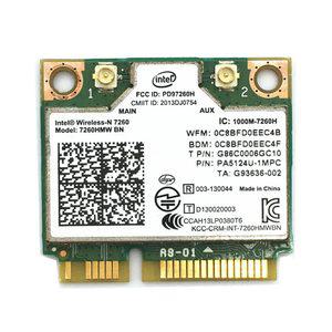 mj 인텔용 무선 N 블루투스 호환 4.0 미니 PCI-E 와이파이 카드 7260HMW BN 802.11bgn 300Mbps