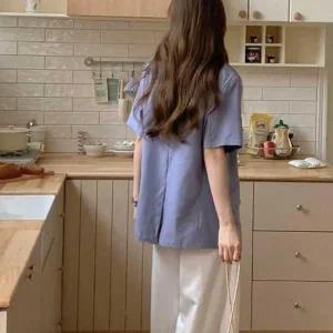 [라일리여성의류] Rly 여름 린넨 반팔자켓 가벼운 데일리 아우터 코디템  43285203)