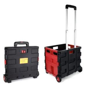 구르마 장보기 장바구니 대 레드 구르마 장바구니카트 시장카트 핸드카 접이식카트