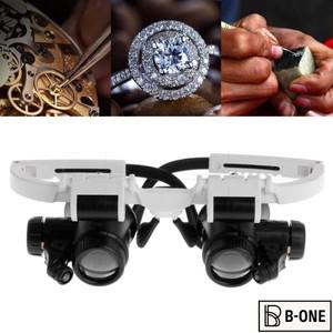 이중 슬롯 조명 돋보기, 확대경, 모델링 수리 도구, 재봉 납땜