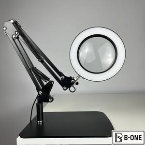 데스크탑 확대경, 10x 고화질 미용 독서 전자 회로 기판 수리 책상 램프, 조각 및 납땜