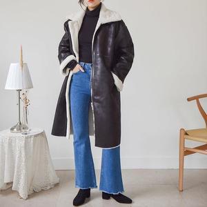 롱 무스탕 JK1441K8B-시크