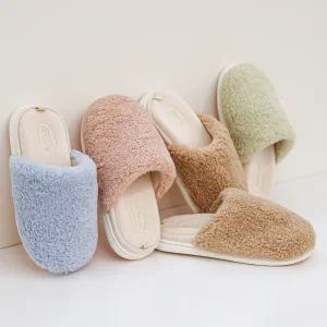 테디 털실내화 겨울 방한 실내 거실 슬리퍼 층간소음 거실화 사무실